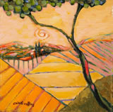 Tuscan Village Pink Sunset